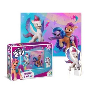 Пазли 2в1"My little pony",з фігуркою, 60 елементів