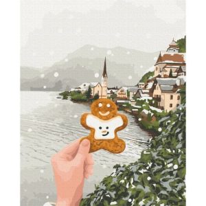 Картина за номерами "Сніжний Хальштат" ★★★