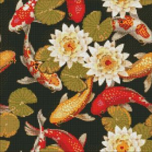 Алмазна мозаїка "Райдужні карпи"