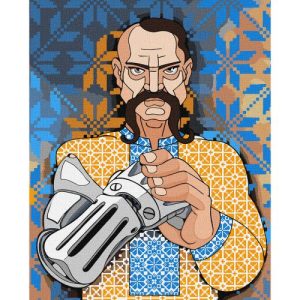 Картина за номерами "Український кіборг" ★★★