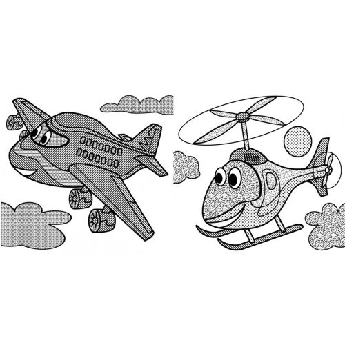 Водні розмальовки "Літачок" (укр)