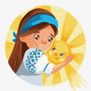 Картина за номерами "Сонечко " ★★