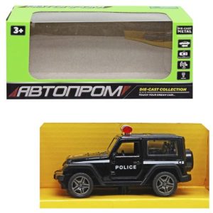 Машинка металева "Автопром: Поліцейський Джип", чорний