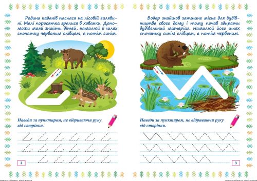 Зошит для вправ "Прописи-лабіринти: Лісові доріжки" (укр)