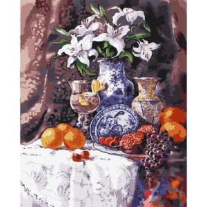 Картина за номерами "Білі лілії" ★★★★