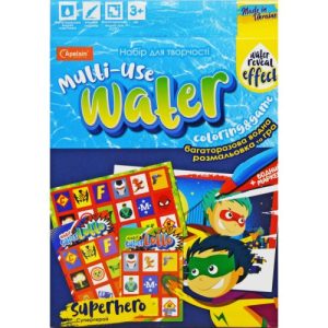 Багаторазова водна розмальовка + лото "Superhero" (укр)