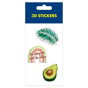 Набір 3D стікерів "Green" (1 аркуш)