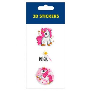 Набір 3D стікерів "Magic unicorn" (1 аркуш)