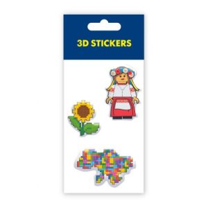 Набір 3D стікерів "Cossak Girl" (1 аркуш)