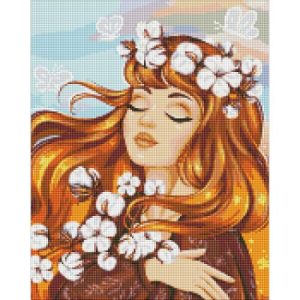 Алмазна мозаїка "Вогняна ніжність" 40х50см