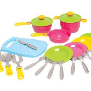 Набір посудкі з дощечку, 23 предмета