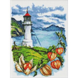 Алмазна мозаїка без підрамника "Маяк" 30х40 см
