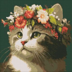 Алмазна мозаїка "Весняний вінок" 40х40 см