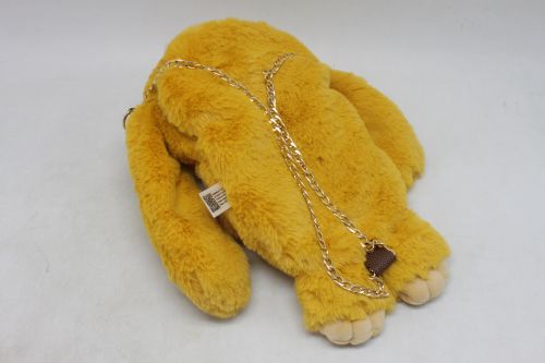 Мʼяка іграшка-рюкзак "Кролик" (рудий)