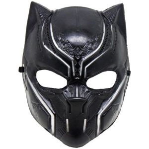 Маска пластикова "Чорна пантера" на резинці