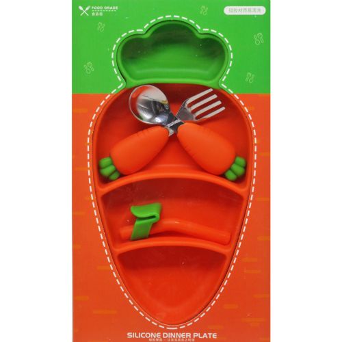 Набір силіконового столового приладдя "Морква"