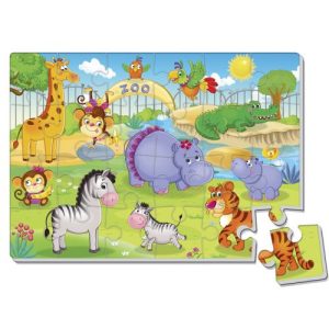 Мʼякі пазли А4 "Зоопарк" (24 елем )