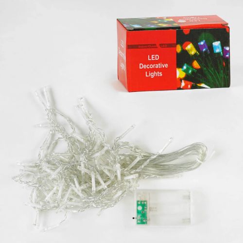 Гірлянда-штора, 300х75 см, 100 лампочок (біле світло) - Зображення 3