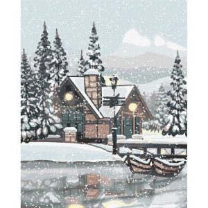Картина по номерах "Сніжна тиша" 40х50 см