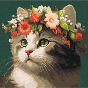 Картина за номерами "Весняний вінок" 40х40 см