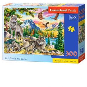 Пазли "Родина вовків і орли", 300 елементів
