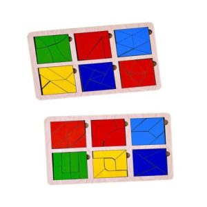 Деревʼяна іграшка "Квадрати Нікітіна", 3 рівень