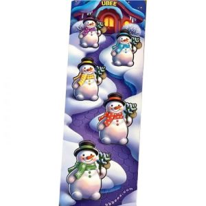 Деревʼяний вкладиш "Сніговики більше/менше"