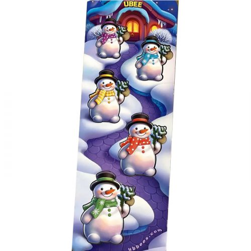 Деревʼяний вкладиш "Сніговики більше/менше"