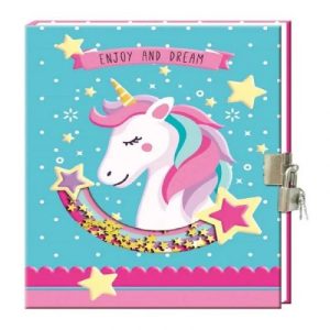 Блокнот на замочку "Єдиноріг із зіркою" (80 аркушів)