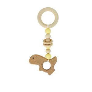 Гризунок-прорізувач деревʼяний "Динозавр"