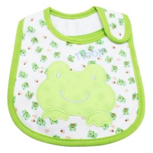 Слинявчик тканинний на липучці "Жабка"