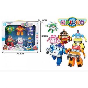 Набір трансформерів "Робокар Полі" в коробці