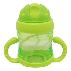 Поїльник з трубочкою, 150 мл, салатовий