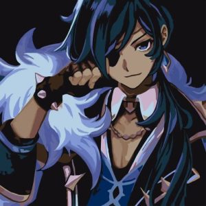 Картина за номерами на ДВП "Аніме. Геншин Кая" 30х30 см ★★★