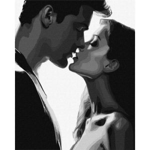 Картина за номерами "Ніжний поцілунок" 40х50 см