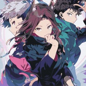 Картина за номерами "Аніме. Міцна дружба" 40х40 см