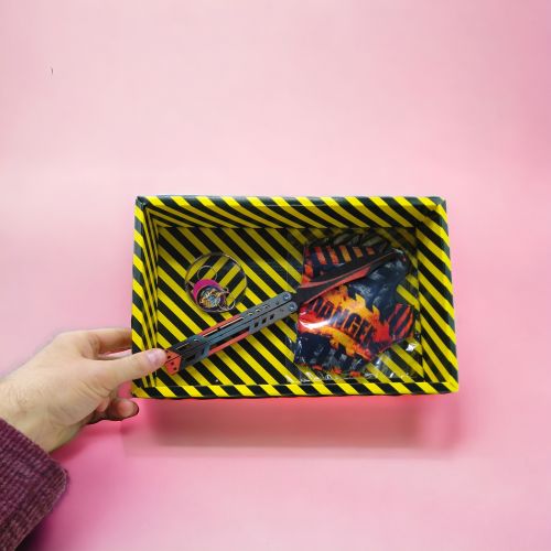 BOX сувенірний набір ножів "Метелик BLACK WIDOW"