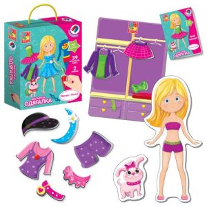 Гра настільна "Магнітна одягалка. Меган і Поллі", укр