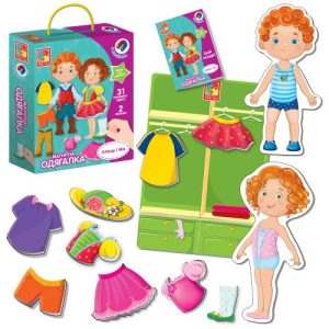 Гра настільна "Магнітна одягалка. Олівер і Мія", укр