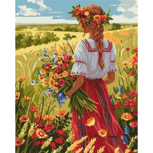 Картина по номерах "У рідних полях" 40х50 см