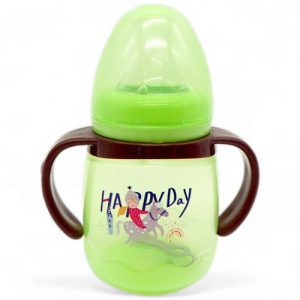 Поїльник-непроливайка з силіконовим носиком, зелений