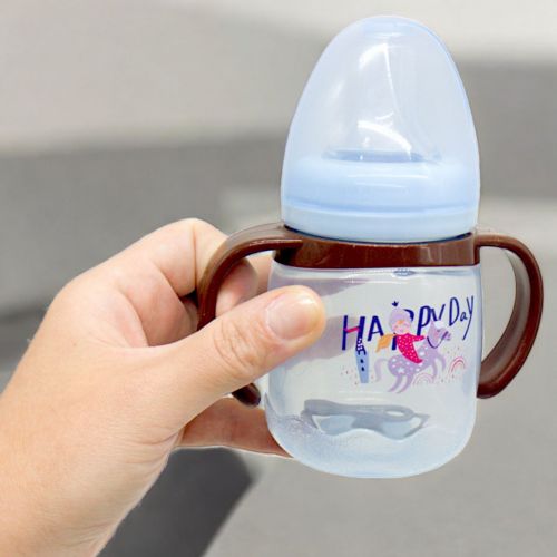 Поїльник-непроливайка з силіконовим носиком, бузковий - Зображення 2