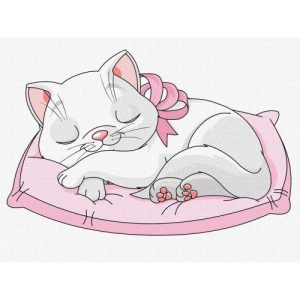 Картина по номерах "Прекрасна кішечка" 30х40  см