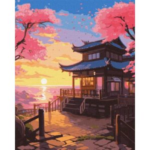 Картина по номерах "Мрійливий захід сонця" 40х50 см