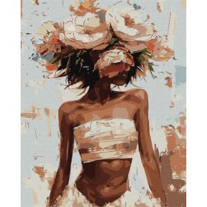 Картина по номерах "Квітковий капелюшок" 40х50 см