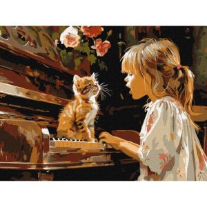 Картина по номерах "Співочий дует" 30х40  см