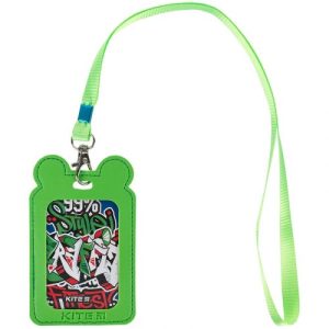 Бейдж на шнурку вертикальний (зелений)