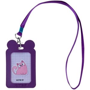 Бейдж на шнурку вертикальний (фіолетовий)