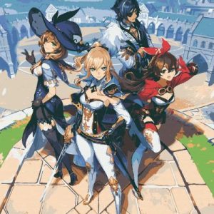 Картина по номерах "Аніме. Геншин Імпакт / Genshin  Impact" 40х50 см