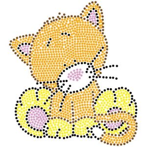 Картина за номерами, дитяча "Котик" (25х25 см)